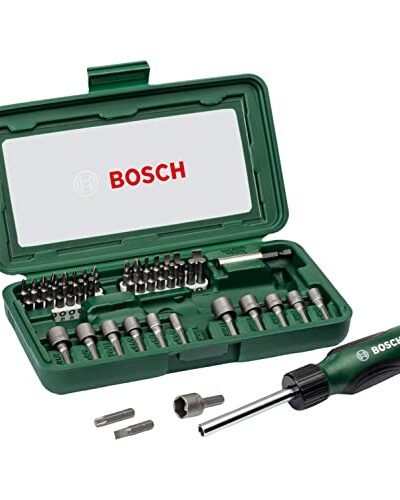 Bosch 46-Piece Screwdriver Bit set, with Screwdriver Bits and 12 Nutsetters