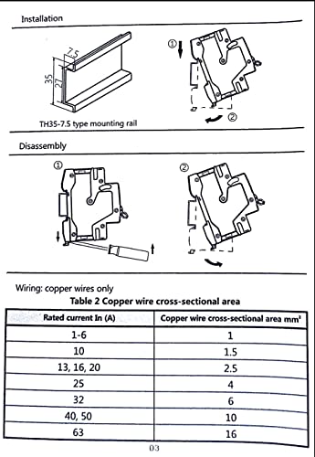 Chint Solar NB1-63DC 63A 500V DC MCB (Miniature Circuit Breaker) - Image 4