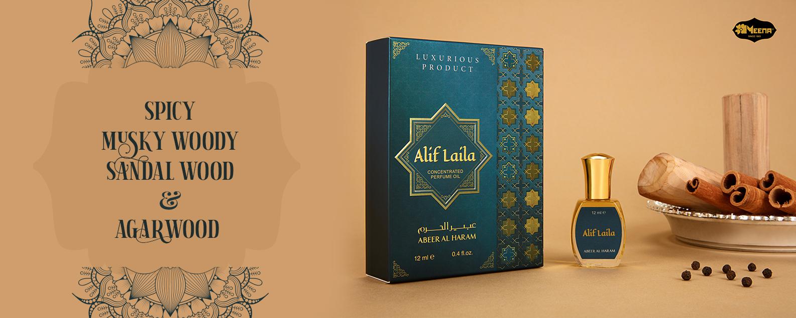 Abeer Al Haram Alif Laila Alcohol Free Attar Perfume Luxurious Product (12 ml)