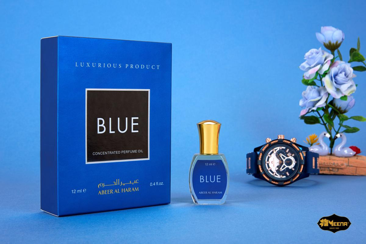Abeer Al Haram Blue Alcohol Free Attar Perfume Luxurious Product (12 ml)