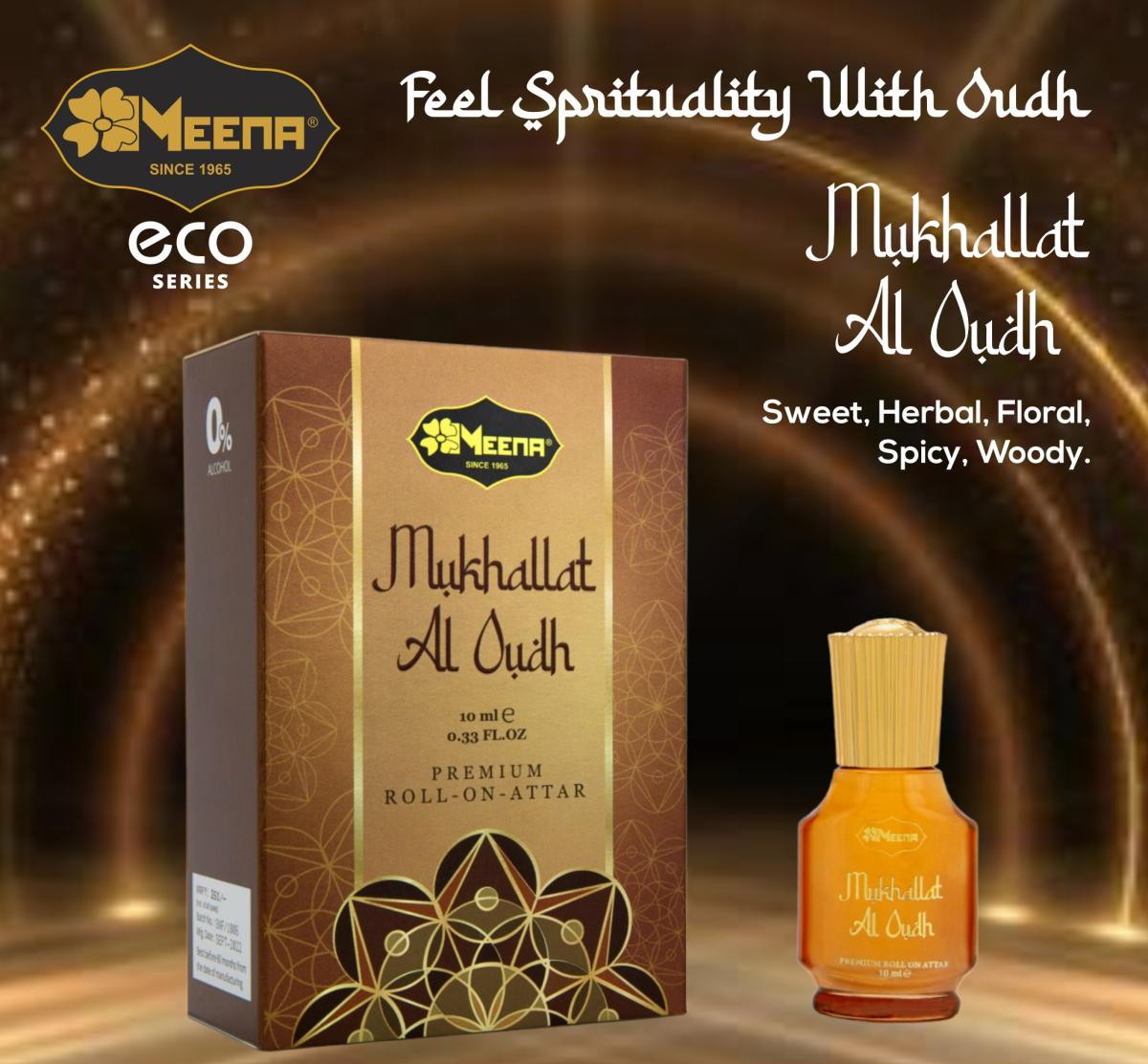 Meena Fragrances Mukhallat Al Oudh (10 ML) - Eco Series
